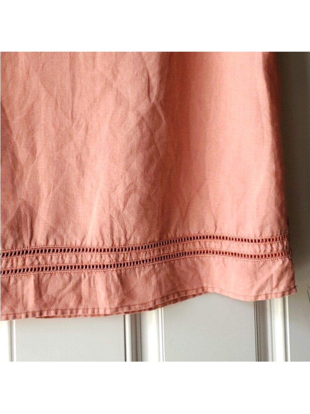 Sigrid Olsen Salmon Linen Sleeveless Dress - Picture 4 of 10